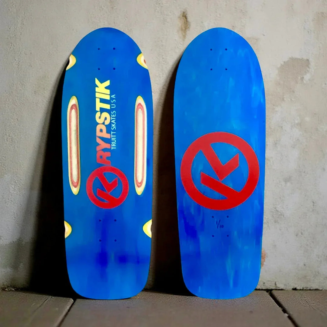 Krypstik Routed 10”x30” Limited Edition Deck HAND-PAINTED (1 of 10) - One Revolver Surfboards