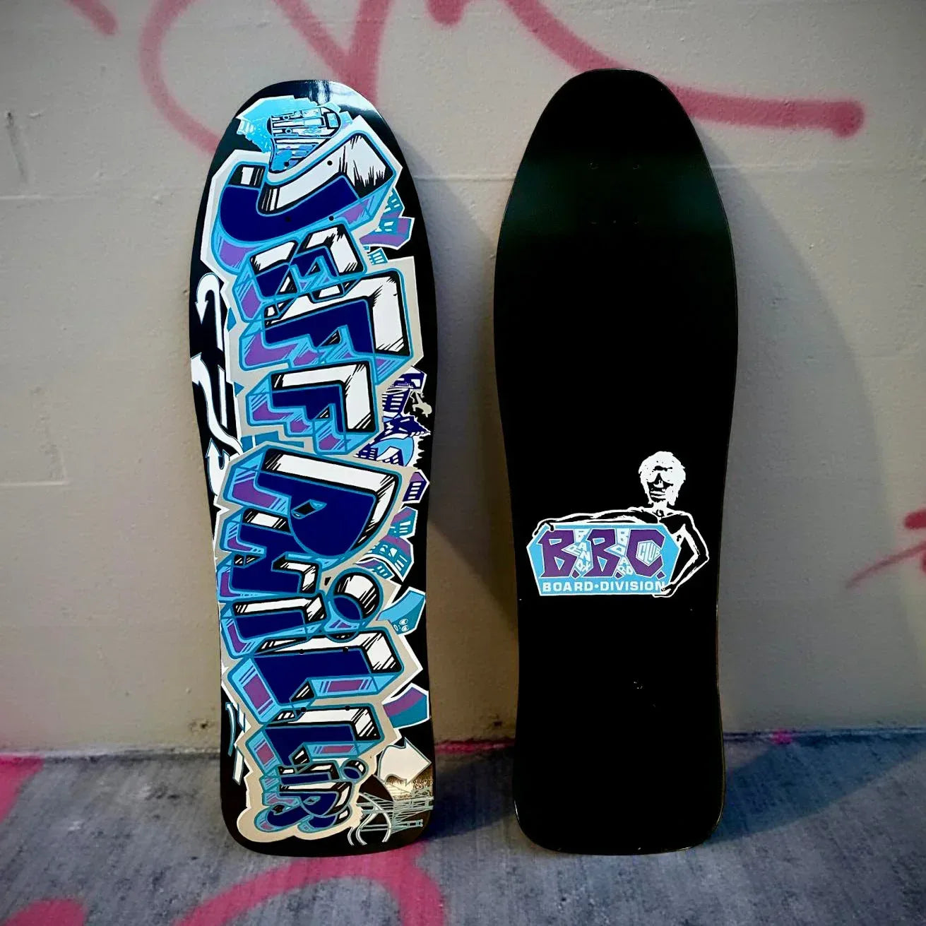 Jeff Phillips GRAFFITI Limited Edition, HAND-PAINTED BBC Deck (1 of 15) - One Revolver Surfboards