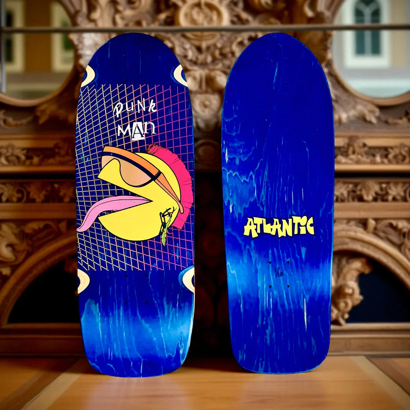80s Punk Man 10”x30” Limited Edition, HAND-PAINTED Deck (1 of 10) - One Revolver Surfboards