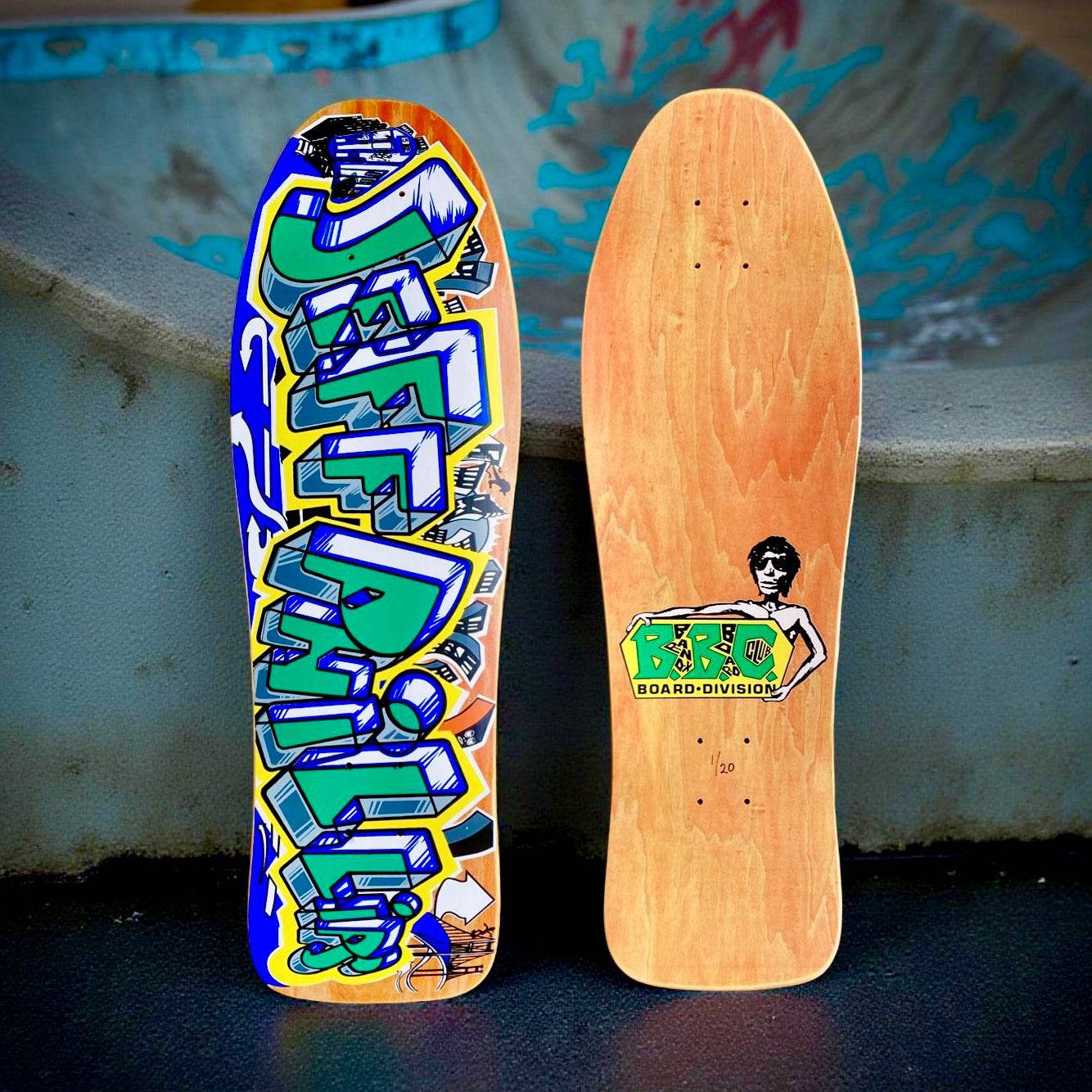 Jeff Phillips GRAFFITI Limited Edition, HAND PAINTED BBC Deck (1 of 20) - One Revolver Surfboards