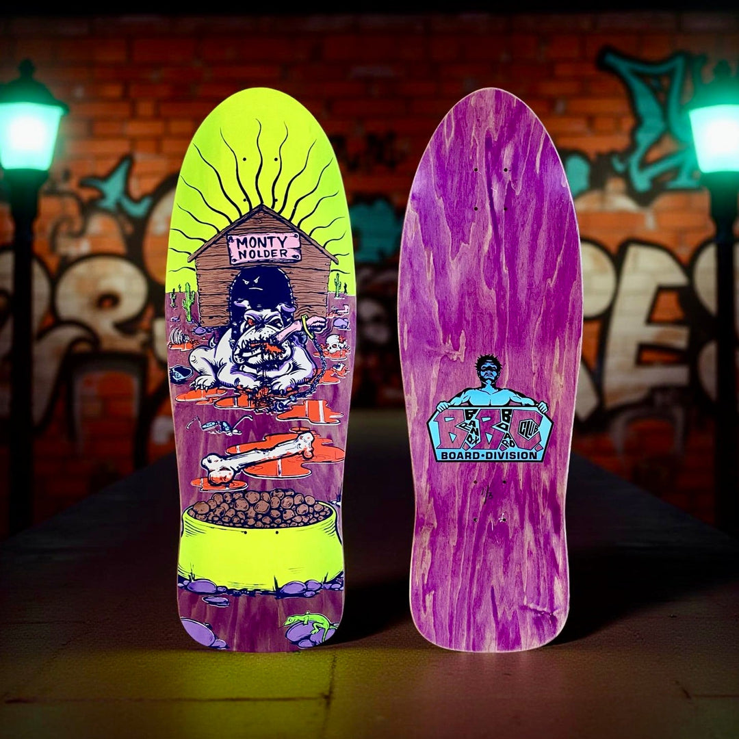 Monty Nolder Bulldog #2 BBC Limited Edition Deck 10.25”x31” HAND-PAINTED (1 of 3)