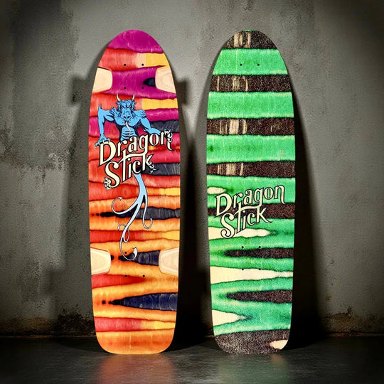 Dragon Stick ONE-OF-A-KIND &amp; HAND-PAINTED CRUISER Deck 8.5”x31” (1 of 1) - One Revolver Surfboards