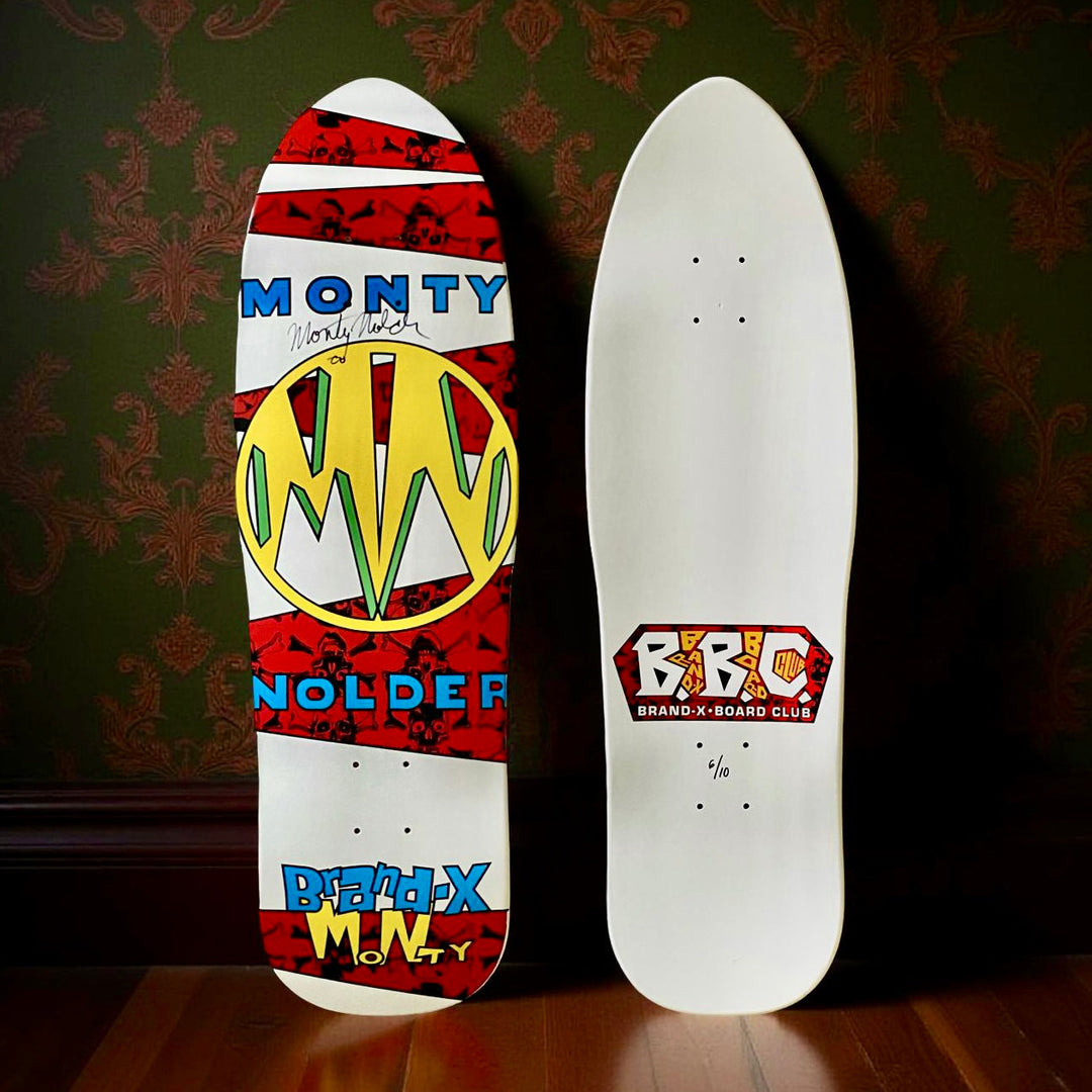 Monty Nolder BBC Limited Edition Deck 9.5"x32" HAND PAINTED (1 of 10) - AUTOGRAPHED - One Revolver Surfboards