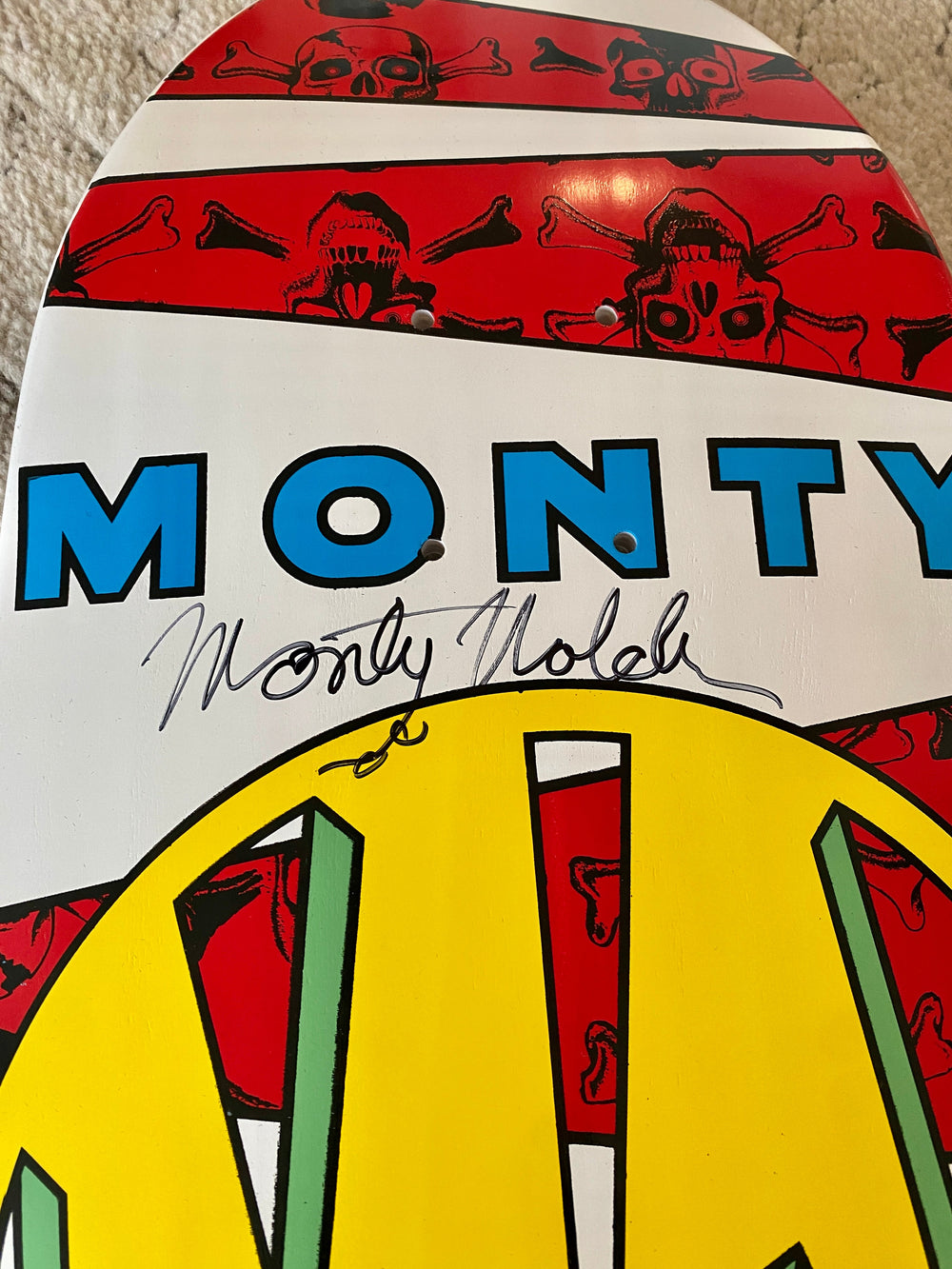 Monty Nolder BBC Limited Edition Deck 9.5"x32" HAND PAINTED (1 of 10) - AUTOGRAPHED
