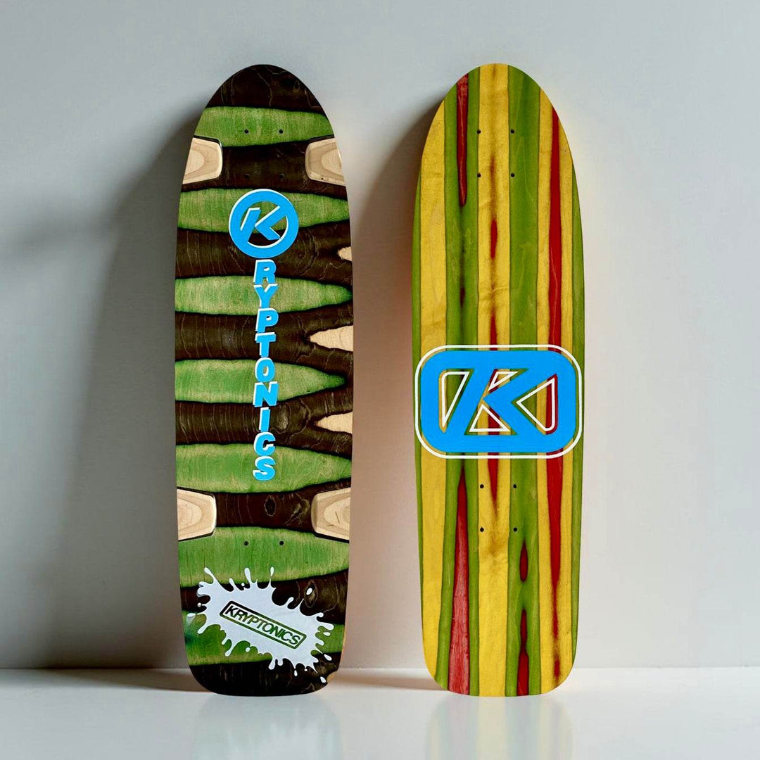 Kryptonics ONE-OF-A-KIND & HAND-PAINTED CRUISER Deck or Complete 8.5”x31” (1 of 1) - One Revolver Surfboards