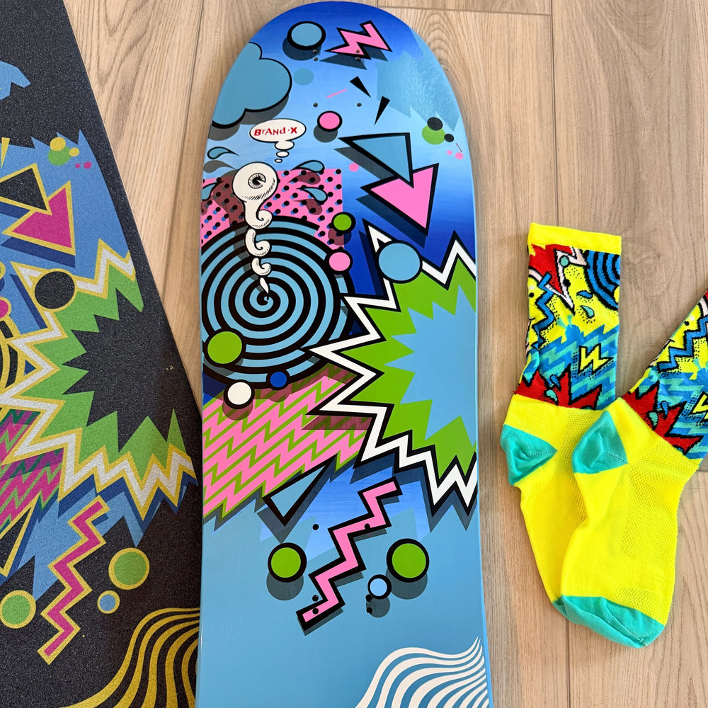 Weirdo COMBO-PACK Grip, Socks & Hand-Painted Deck 10”x31” - One Revolver Surfboards