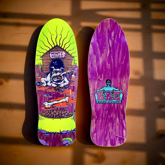 Monty Nolder Bulldog #2 BBC Limited Edition Deck 10.25”x31” HAND-PAINTED (1 of 3)