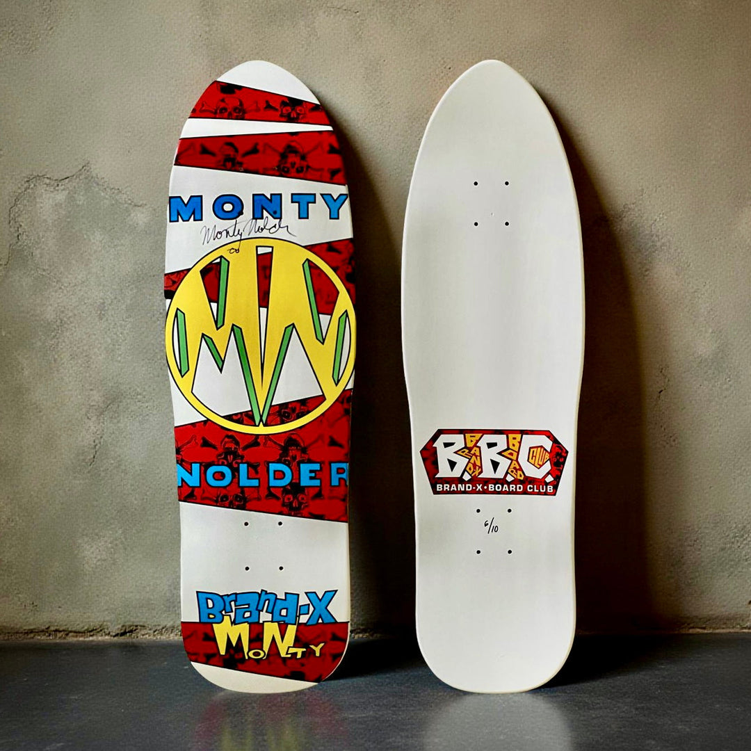 Monty Nolder BBC Limited Edition Deck 9.5"x32" HAND PAINTED (1 of 10) - AUTOGRAPHED - One Revolver Surfboards