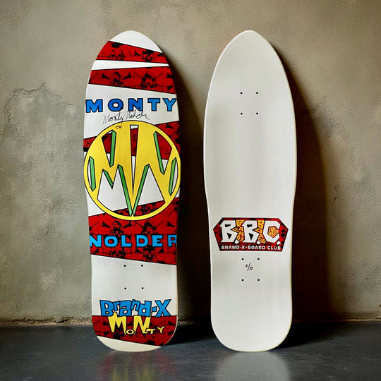 Monty Nolder BBC Limited Edition Deck 9.5"x32" HAND PAINTED (1 of 10) - AUTOGRAPHED - One Revolver Surfboards
