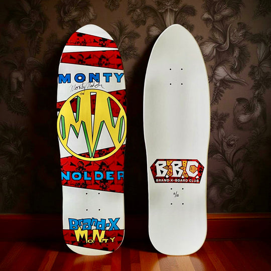 Monty Nolder BBC Limited Edition Deck 9.5"x32" HAND PAINTED (1 of 10) - AUTOGRAPHED - One Revolver Surfboards