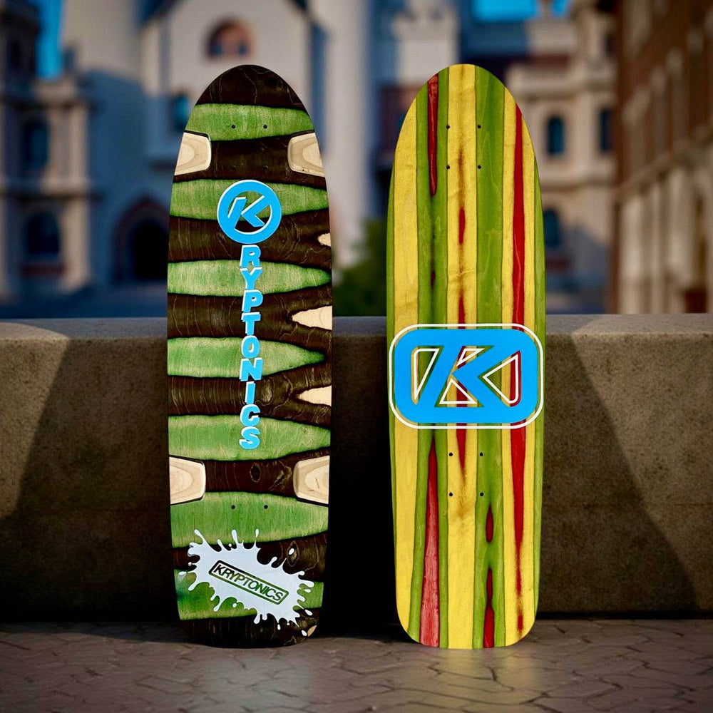 Kryptonics ONE-OF-A-KIND & HAND-PAINTED CRUISER Deck or Complete 8.5”x31” (1 of 1) - One Revolver Surfboards