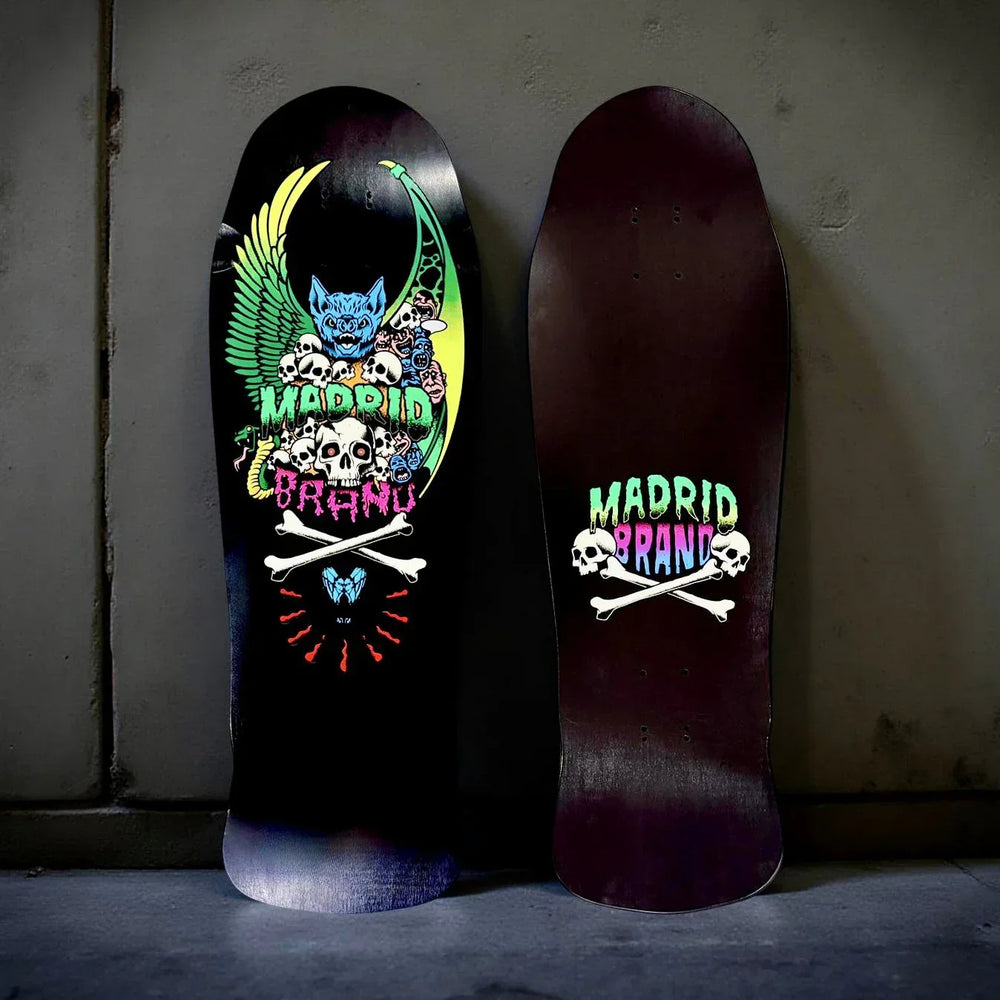 Brand-X-Madrid Collab Limited Edition Deck 10.25"x31" HAND-PAINTED - One Revolver Surfboards