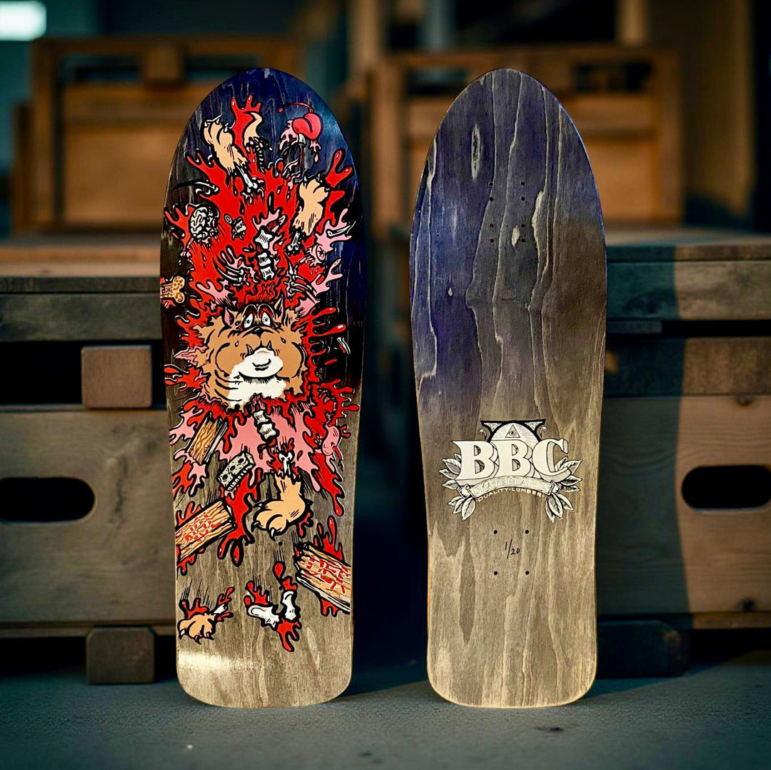 Monty Nolder BBC Exploded Bulldog (#3) Limited Edition Deck 10.2"x32" HAND-PAINTED (1 of 20)