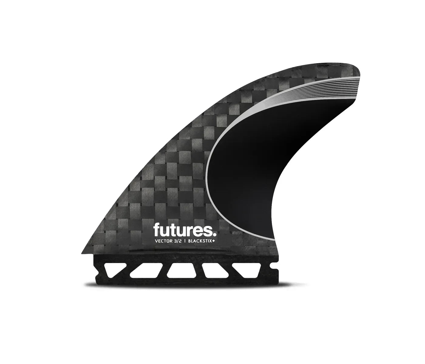 One Revolver Surfboards - Vector 3/2 Blackstix+ Thruster (L) Surfboard Fins