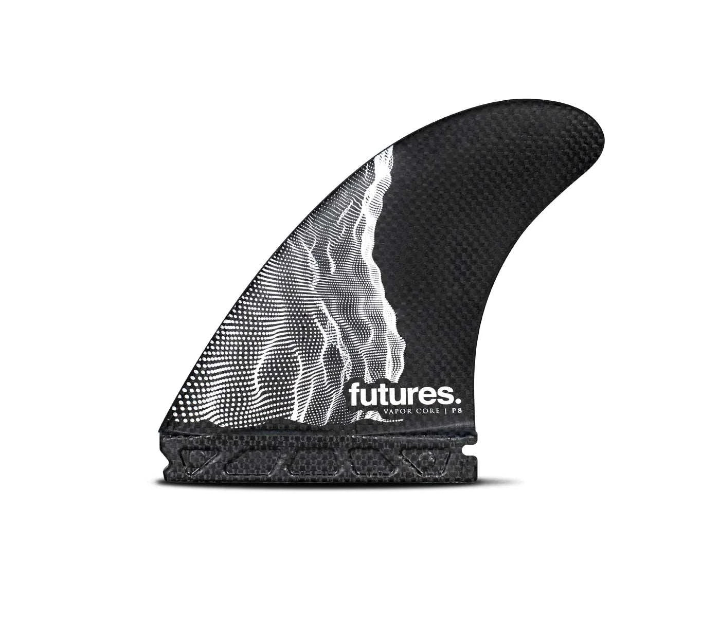 P Series - "Vapor Core"P Series - "Vapor Core"
The most predictable yet dynamic fins on the market, Vapor Core features a woven carbon exoskeleton preloaded under tension for strength and Surfboard FinsOne Revolver SurfboardsOne Revolver SurfboardsSeries - "Vapor Core"