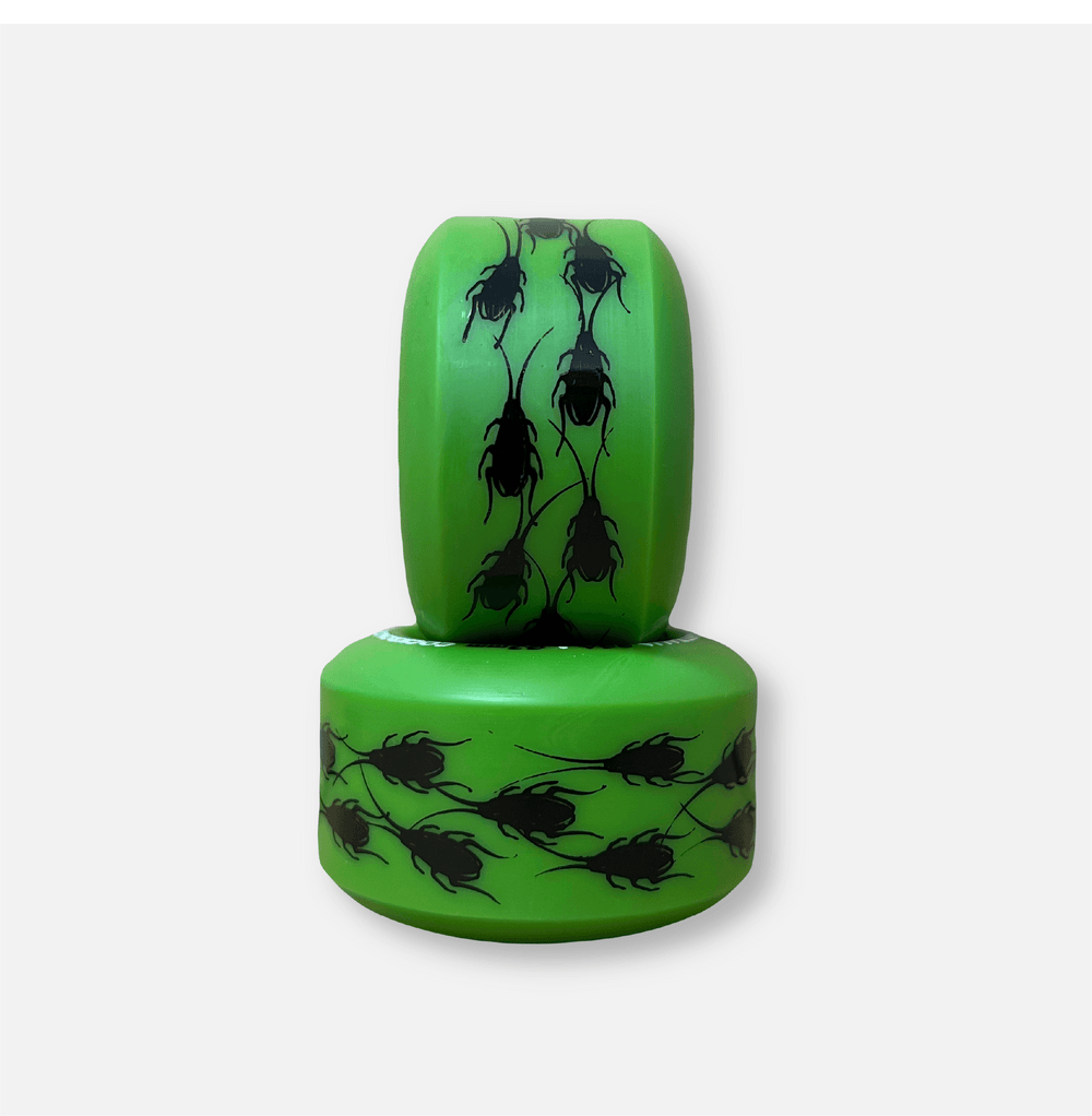 COCKROACH ORIGINAL GREEN 63mm 96A SKATEBOARD WHEELS - One Revolver Surfboards
