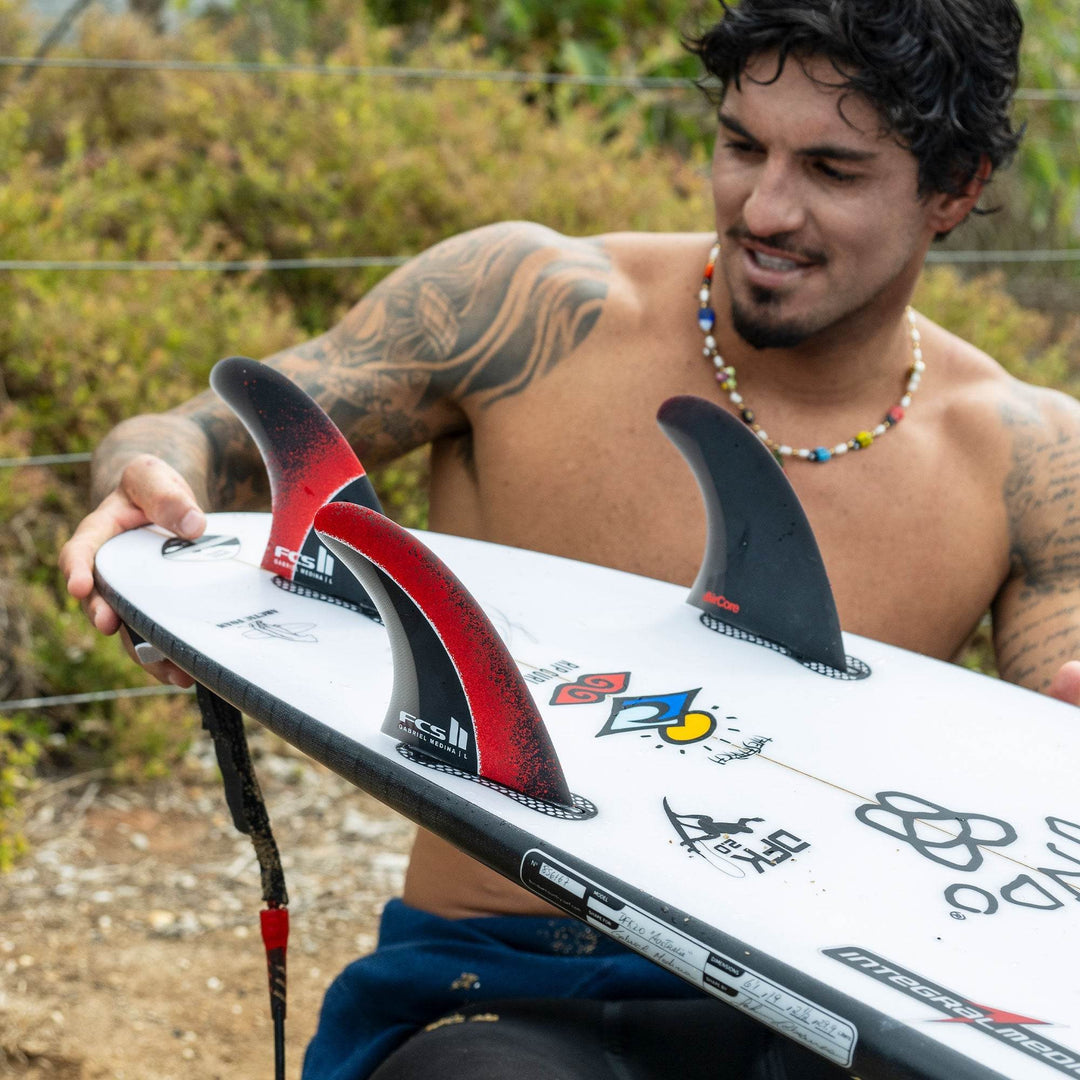 FCS II Gabriel Medina Signature Tri Fin Set - One Revolver Surfboards