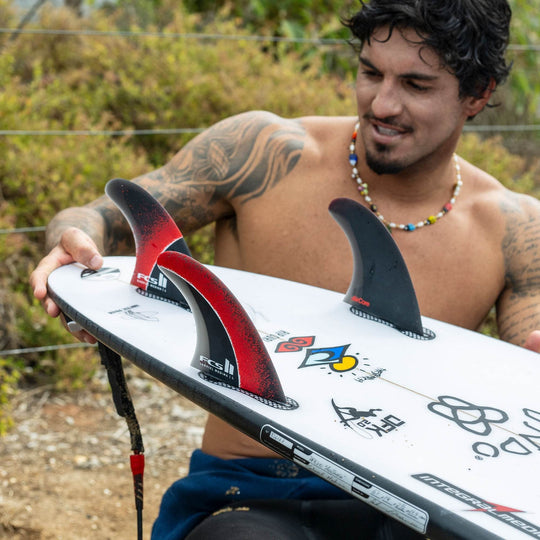 FCS II Gabriel Medina Signature Tri Fin Set - One Revolver Surfboards