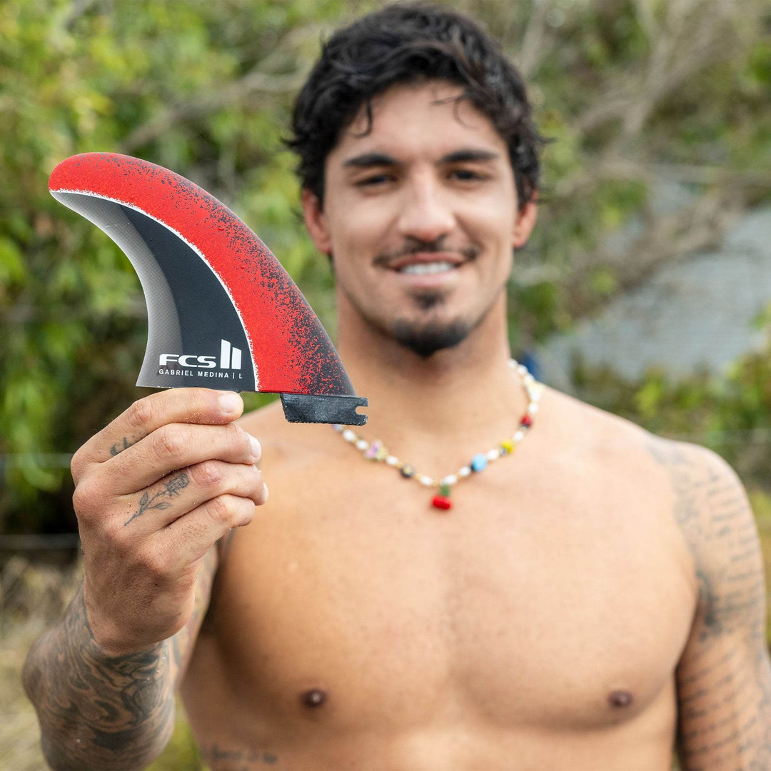 FCS II Gabriel Medina Signature Tri Fin Set - One Revolver Surfboards