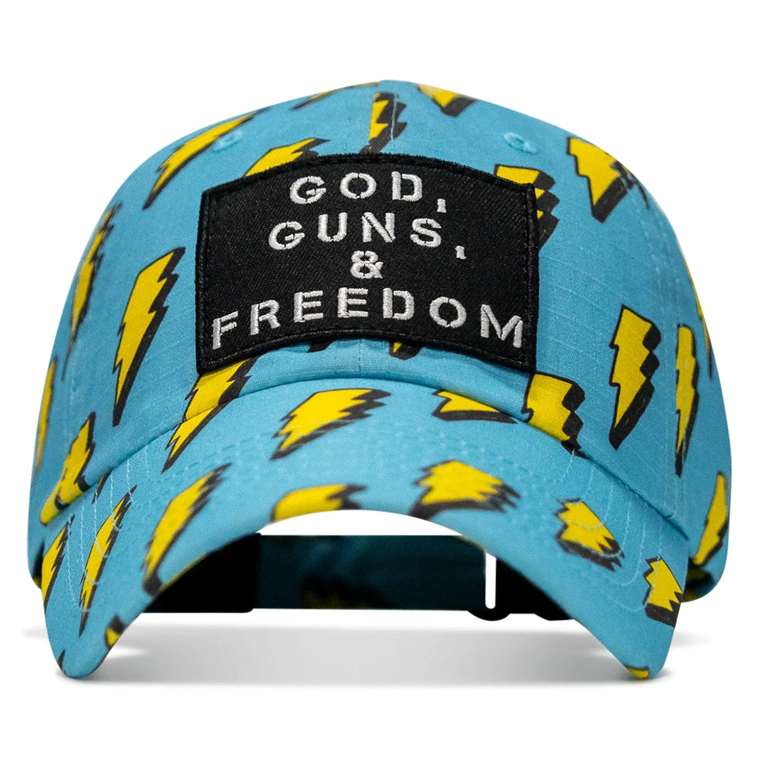 One Revolver Surfboards - Ripstop God, Guns and Freedom Lifestyle Patch Low Profile Hat HEADWEAR