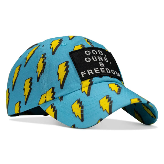 One Revolver Surfboards - Ripstop God, Guns and Freedom Lifestyle Patch Low Profile Hat HEADWEAR
