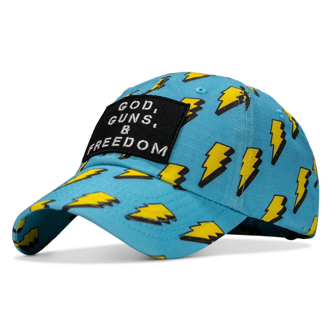 One Revolver Surfboards - Ripstop God, Guns and Freedom Lifestyle Patch Low Profile Hat HEADWEAR