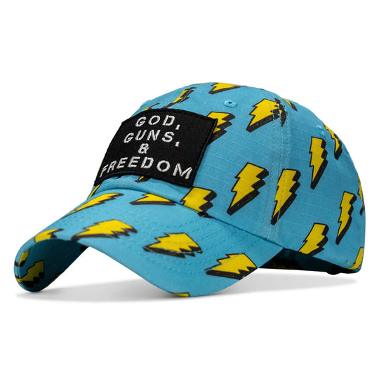 One Revolver Surfboards - Ripstop God, Guns and Freedom Lifestyle Patch Low Profile Hat HEADWEAR