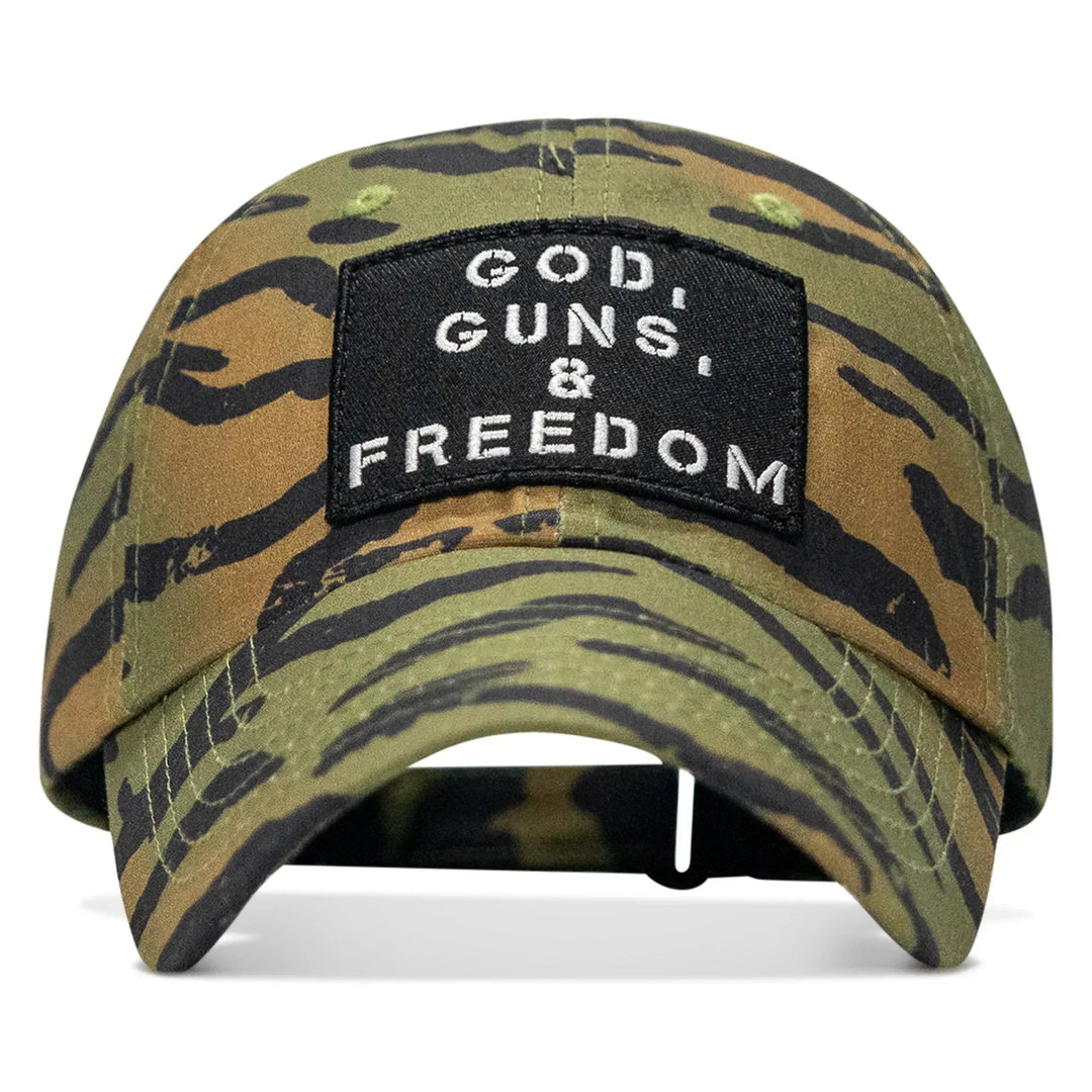 One Revolver Surfboards - Ripstop God, Guns and Freedom Lifestyle Patch Low Profile Hat HEADWEAR