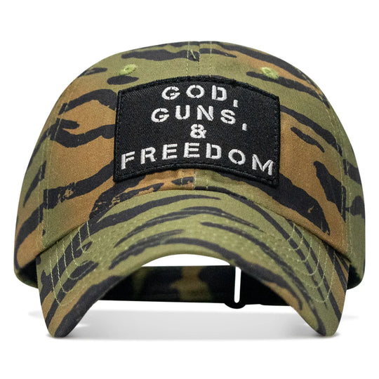 One Revolver Surfboards - Ripstop God, Guns and Freedom Lifestyle Patch Low Profile Hat HEADWEAR