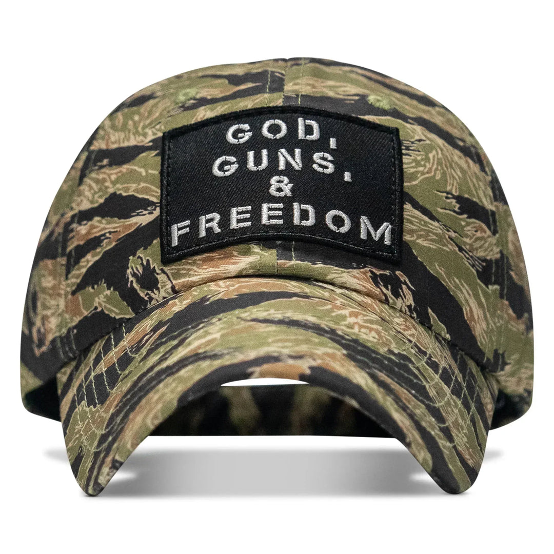 One Revolver Surfboards - Ripstop God, Guns and Freedom Lifestyle Patch Low Profile Hat HEADWEAR