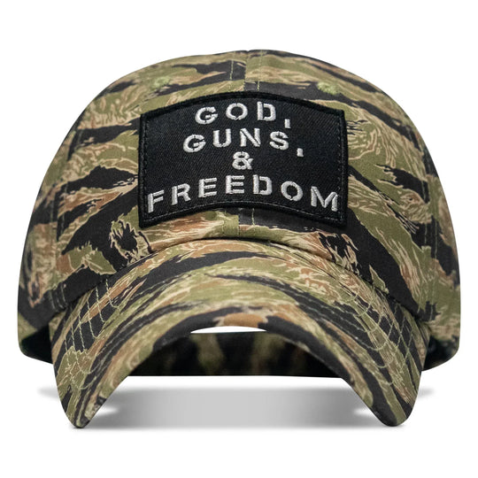 One Revolver Surfboards - Ripstop God, Guns and Freedom Lifestyle Patch Low Profile Hat HEADWEAR