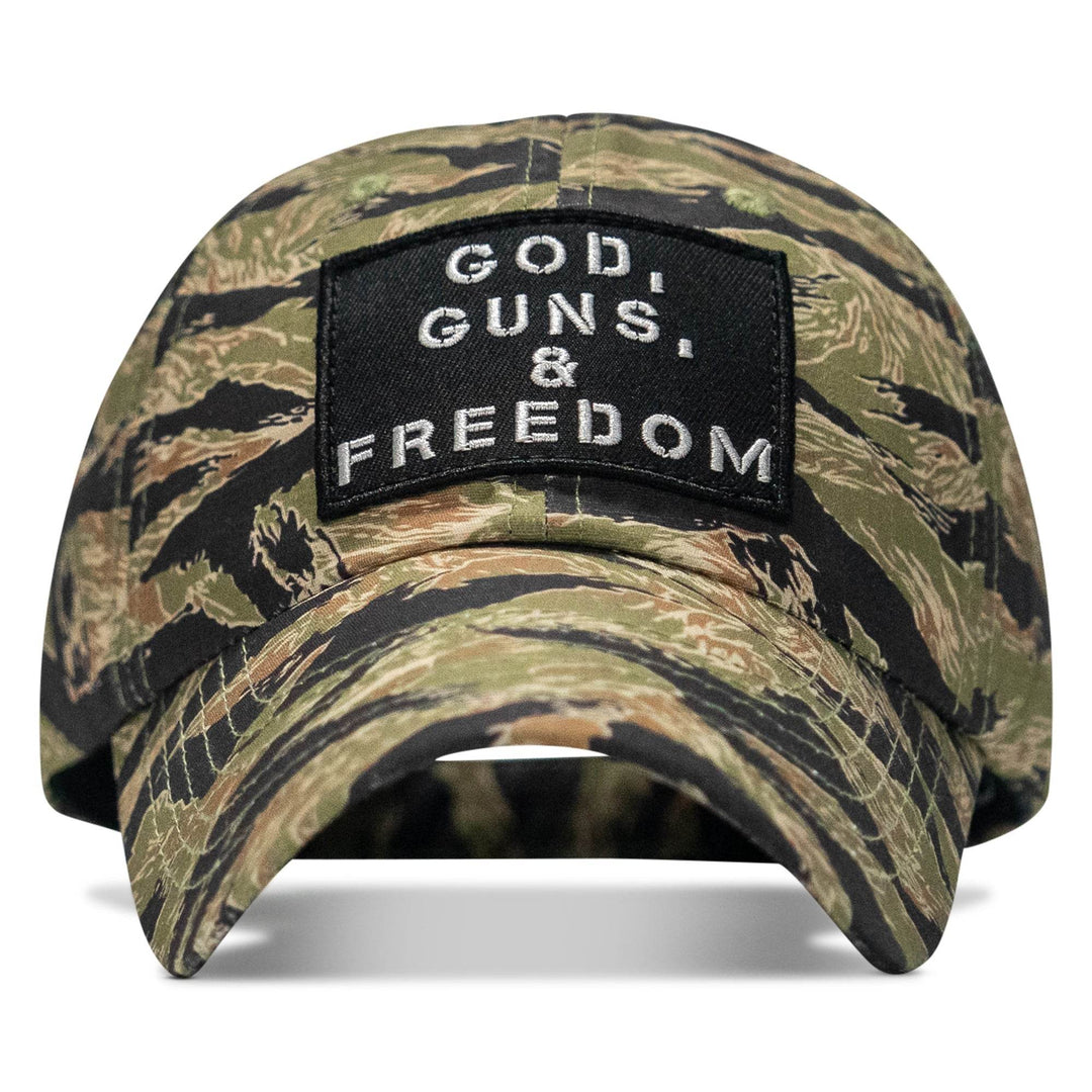 Ripstop God, Guns and Freedom Lifestyle Patch Low Profile Hat - One Revolver Surfboards
