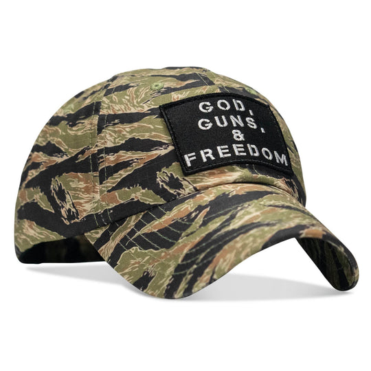 Ripstop God, Guns and Freedom Lifestyle Patch Low Profile Hat - One Revolver Surfboards