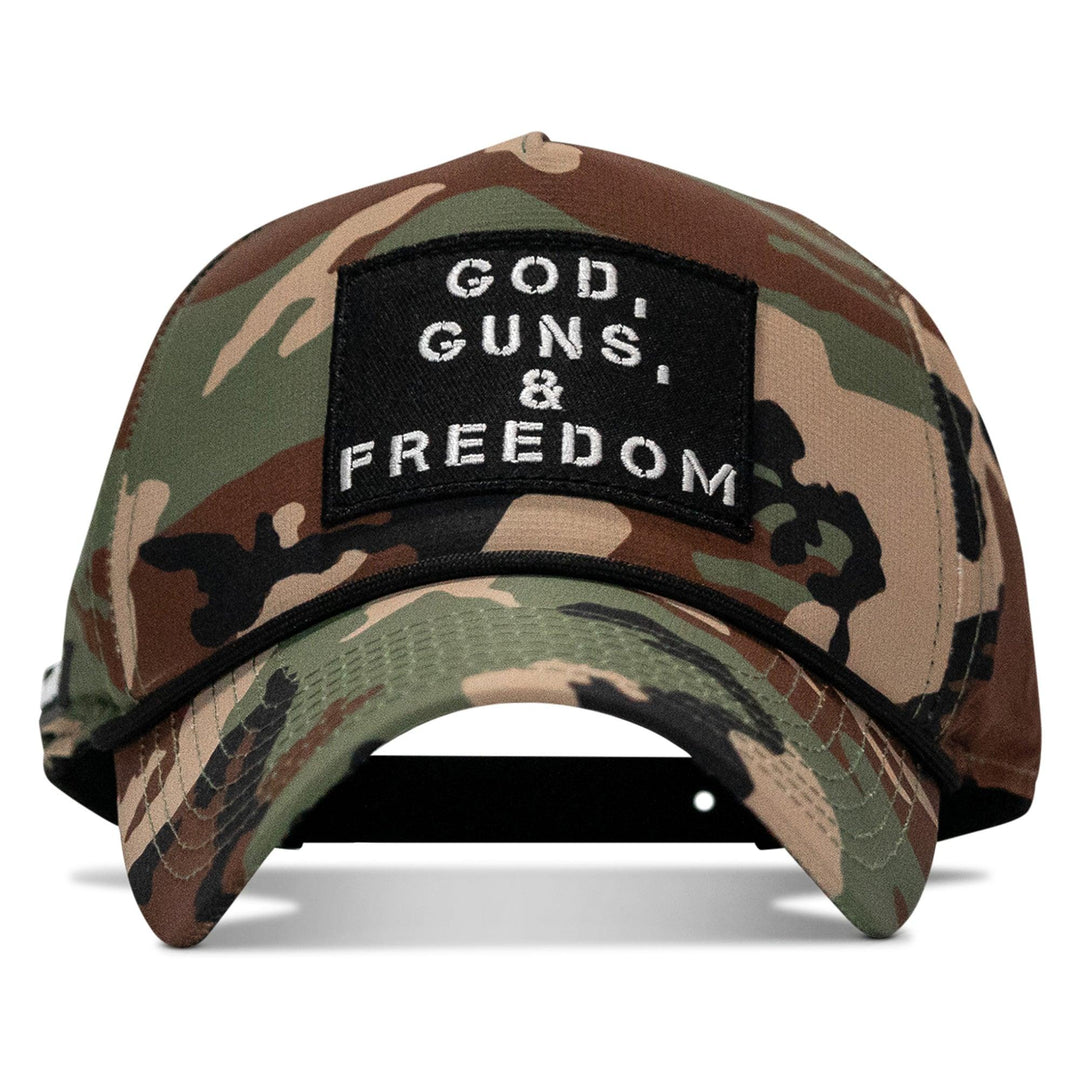 One Revolver Surfboards - God, Guns, And Freedom Patch Weekender Snapback Hat WEEKENDER SNAPBACK