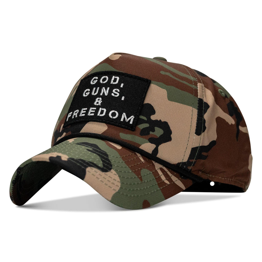One Revolver Surfboards - God, Guns, And Freedom Patch Weekender Snapback Hat WEEKENDER SNAPBACK