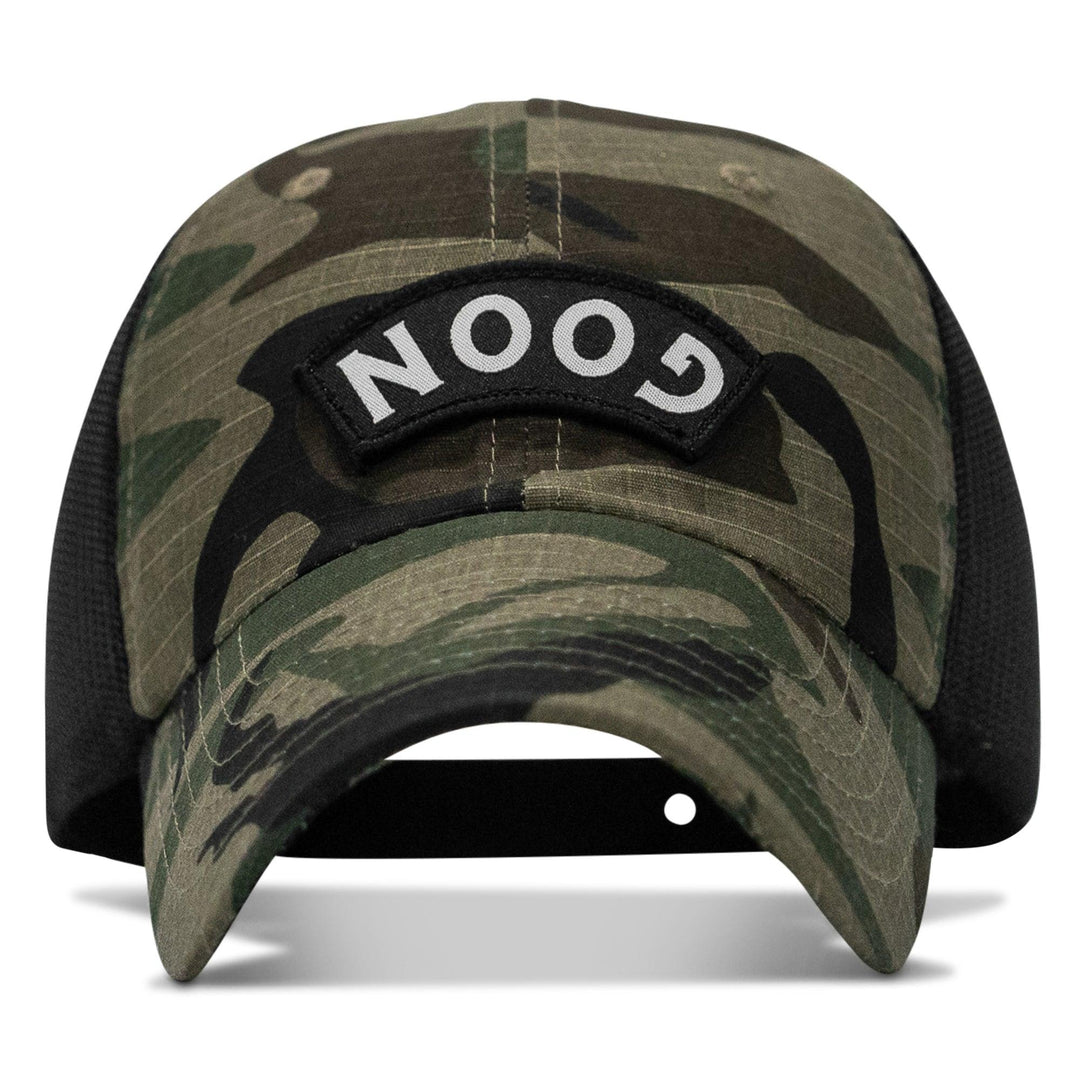 One Revolver Surfboards - Goon Arched Patch Tactical Ripstop Mesh Snapback Hat HEADWEAR