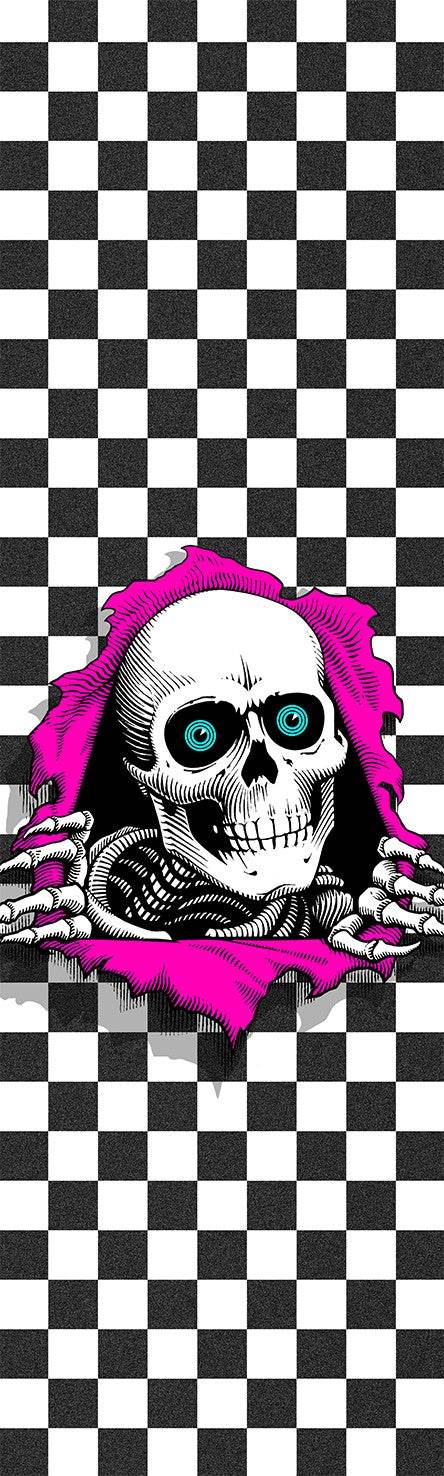 Powell Peralta Ripper Checker Grip Graphic Premium Skateboard Grip Tape - One Revolver Surfboards