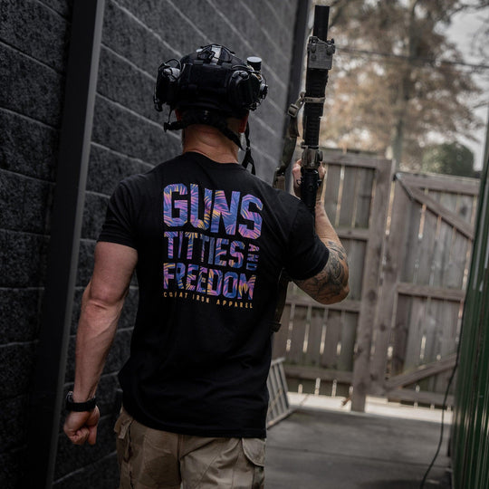 One Revolver Surfboards - Guns, Titties And Freedom Men&