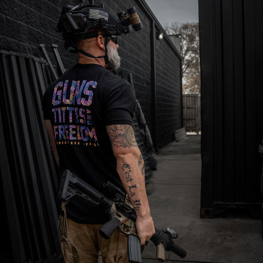 One Revolver Surfboards - Guns, Titties And Freedom Men&