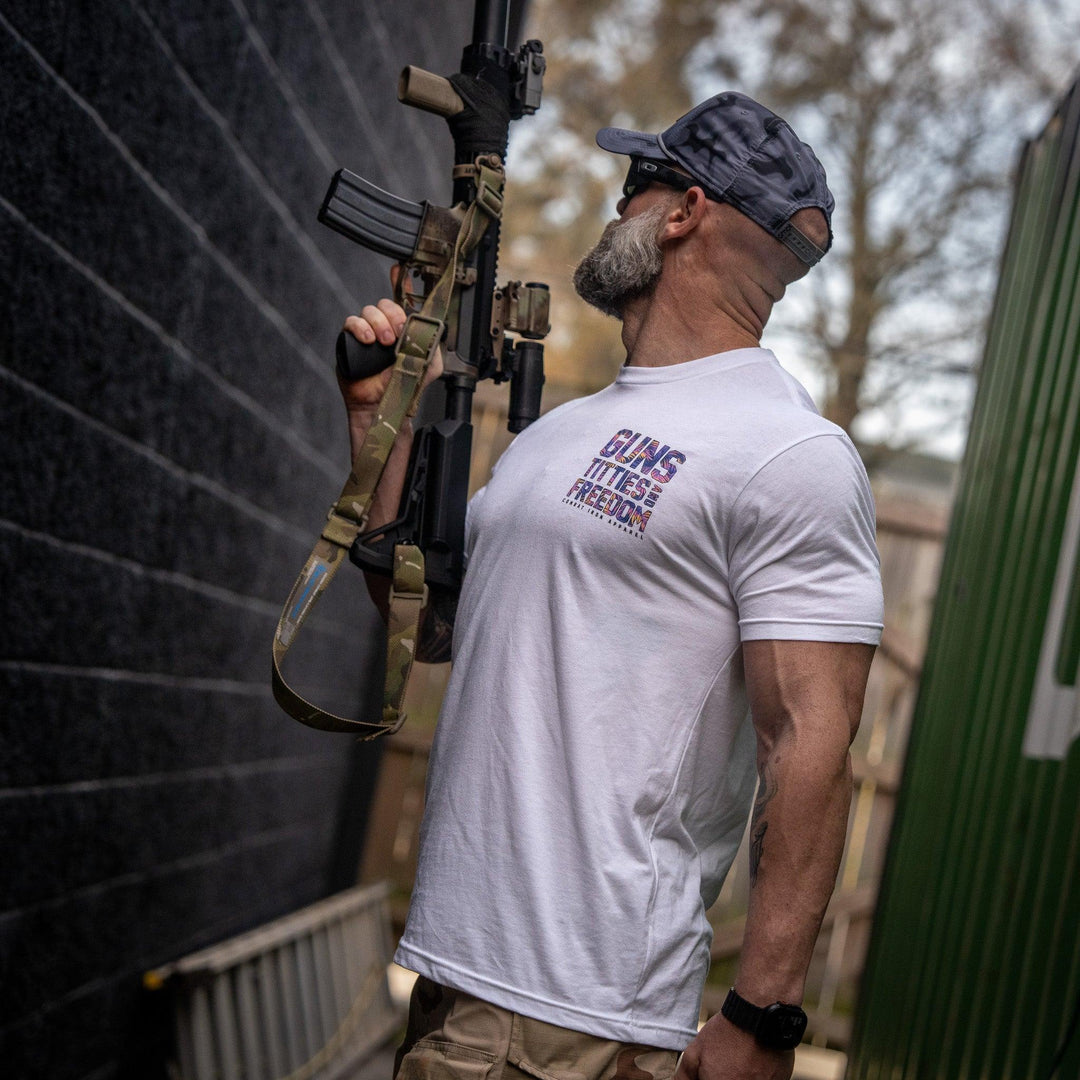 One Revolver Surfboards - Guns, Titties And Freedom Men&