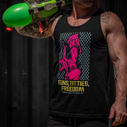 One Revolver Surfboards - Guns, Titties, Freedom: Tactical Temptation Men&
