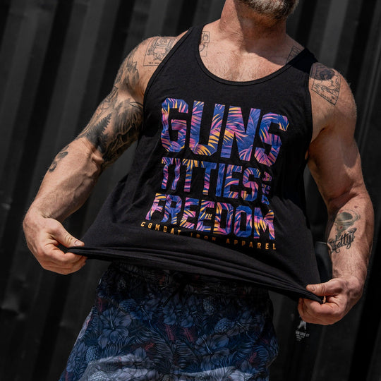 One Revolver Surfboards - Guns, Titties, Freedom Men&