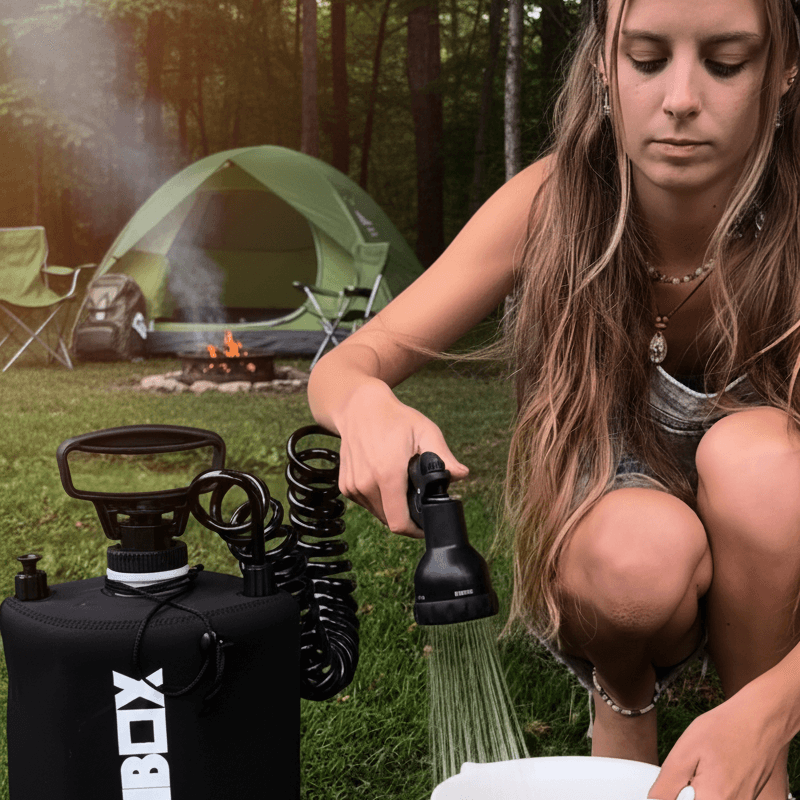 One Revolver Surfboards - BeachBox Portable Camping Shower Tank - Black