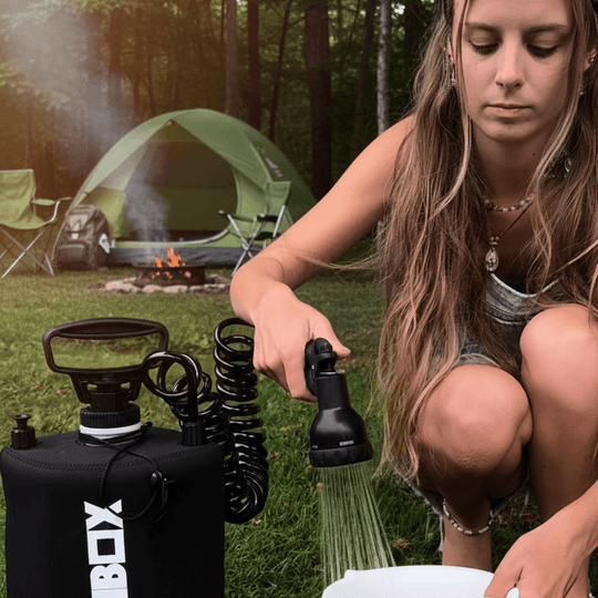 One Revolver Surfboards - BeachBox Portable Camping Shower Tank - Black