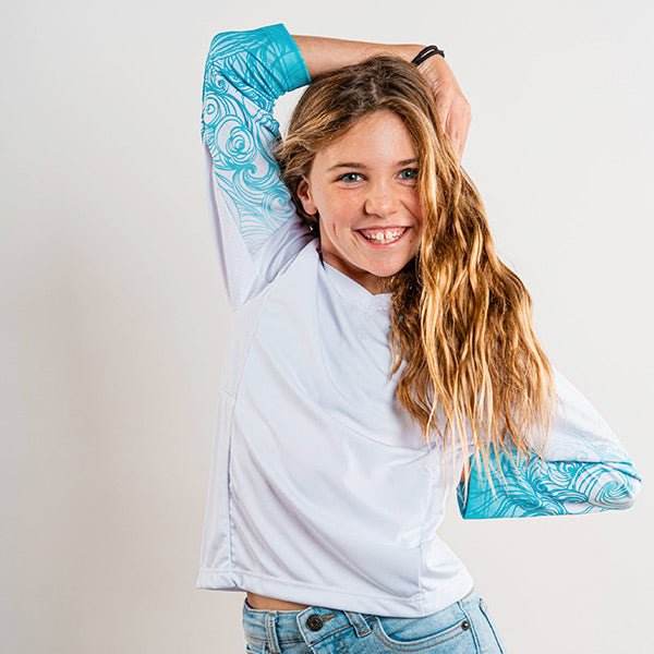 Girl's Performance Long Sleeve Shirt - One Revolver Surfboards
