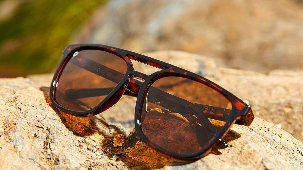 Glossy Tortoise Shell / Amber Brightsides - One Revolver Surfboards