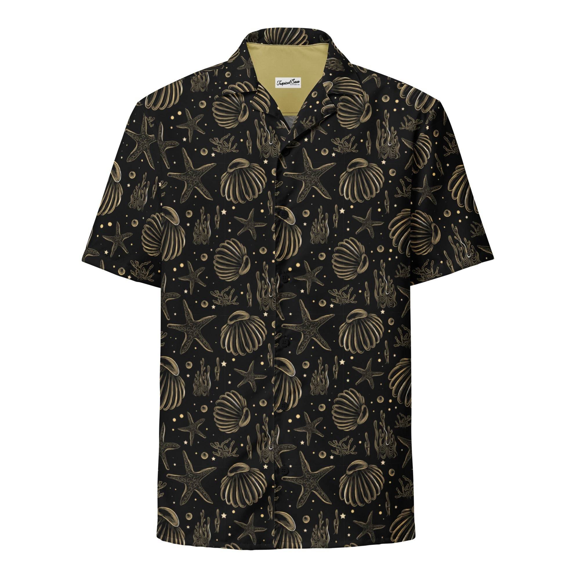 Golden Shore Button Down Hawaiian Shirt - One Revolver Surfboards