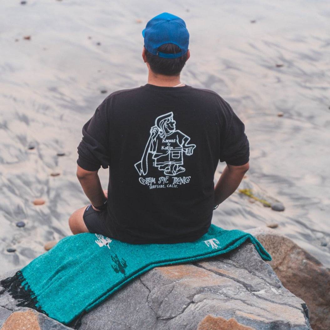 Turquoise Green Baja Thunderbird Blanket - One Revolver Surfboards