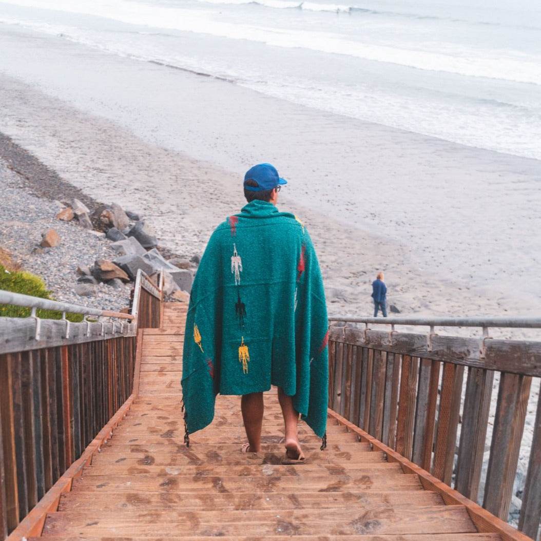 Turquoise Green Baja Thunderbird Blanket - One Revolver Surfboards