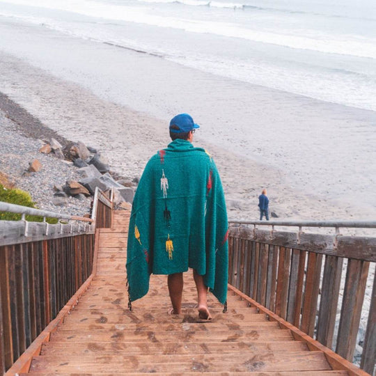 Turquoise Green Baja Thunderbird Blanket - One Revolver Surfboards